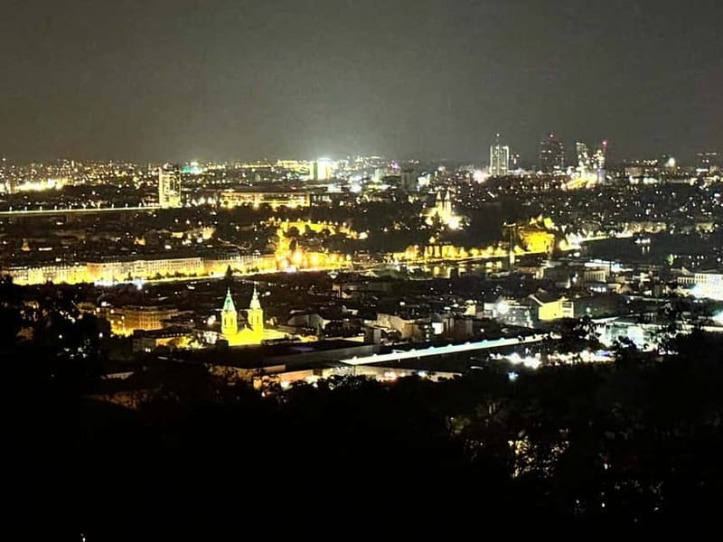 Prague: Night Walk through Prague Castle with City Views - Golden Lane and Daliborka Tower in the dark