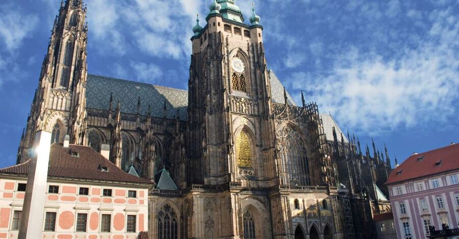 Prague: Prague Castle and Little Quarter Guided Walking Tour - Walking downhill through the Little Quarter