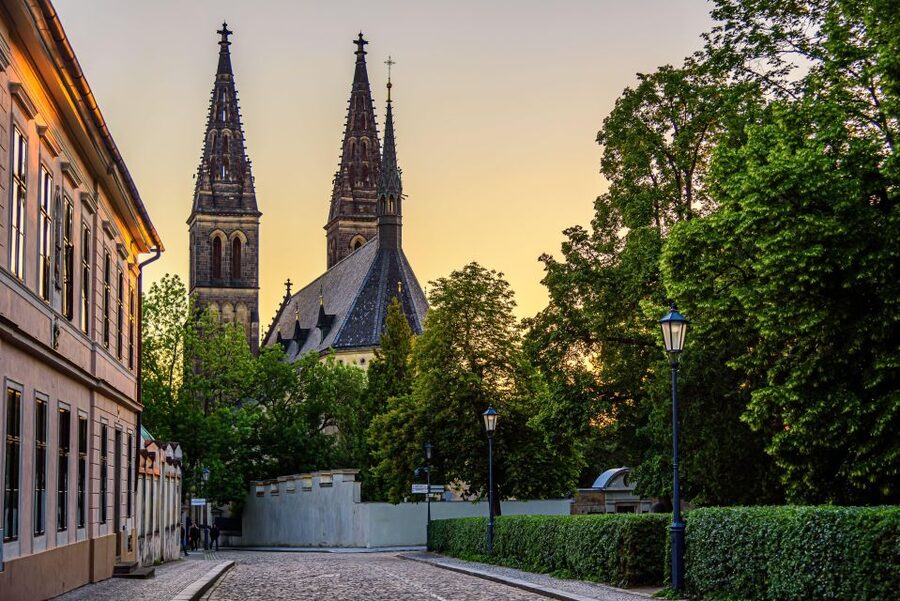 Prague: Private tour to the historic fortress of Vyšehrad - Inside St. Peter and St. Paul Basilica