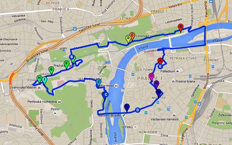 Prague: Stunning Viewpoints, Castle, City & Park Bike Tour - The Royal Gardens and Prague Castle