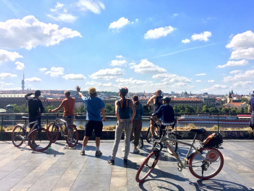 Prague: Stunning Viewpoints, Castle, City & Park Bike Tour - Starting near Old Town Square and Hlávkův most