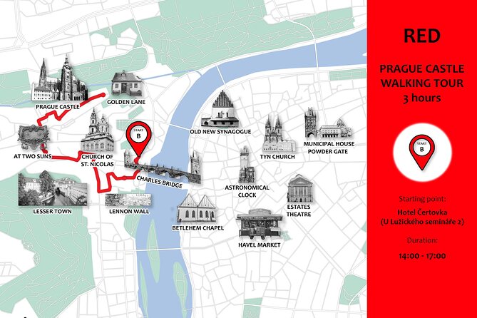 Private Walking tour: From Charles Bridge to Prague Castle - Čertovka and Kampa Island, Prague’s quieter water side