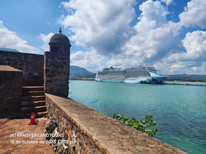 Puerto Plata: Monkey Tour, Fortress, and Historic Center - San Felipe Fortress and views across the bay