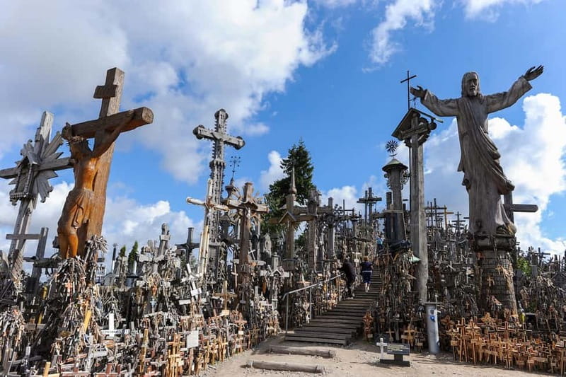 Riga: Hill of Crosses, Guided Rundale Palace & Bauska Castle - Leaving Riga from the cathedral