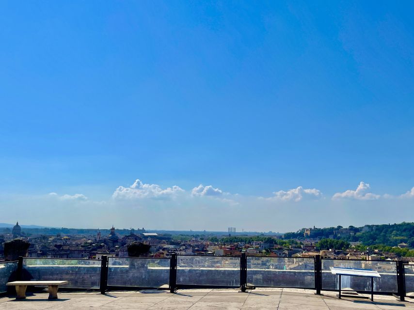 Rome: Castel Sant'Angelo and Hadrian's Tomb Guided VIP Tour - The terrace view over Rome