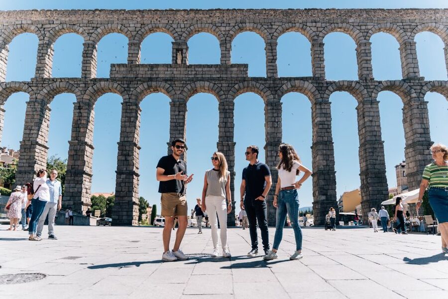 Segovia Private Guided Visit & Alcazar with High Speed Train - Entering the Royal Alcazar above the city