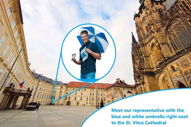 Skip the Line: Prague Castle Ticket and Introductory Overview - Finding the representative near St. Vitus Cathedral