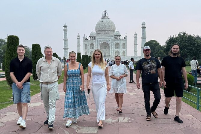 Skip the Line Taj Mahal and Agra Fort with 5<em>Star Lunch – Key points to know before you book’ /></p>
<ul>
<li><strong>Two major monuments in four hours:</strong> The Taj Mahal and Agra Fort receive about two hours each, making this a compact first look at Agra.</li>
<li><strong>Private car and pickup:</strong> Transport is provided from your hotel or the airport, with drop-off included.</li>
<li><strong>Guide quality matters here:</strong> Imran, Cozi Khan, and Shehid are named guides associated with strong explanations, helpful service, and relaxed pacing.</li>
<li><strong>The $10 price is not the full cost:</strong> Add $25 per person for Taj Mahal and Agra Fort entry.</li>
<li><strong>Lunch is optional:</strong> The meal is included only when you choose the lunch option, despite the experience title highlighting a five-star lunch.</li>
<li><strong>Baby Taj may be added:</strong> Itimad-ud-Daulah offers fine marble inlay and quiet gardens, but the supplied schedule does not assign it a fixed duration.</li>
</ul>
<h2>Starting with hotel pickup in Agra</h2>
<p>Star Lunch – Starting with hotel pickup in Agra’ /></p>
<p><p>The tour begins with pickup at your hotel or the airport. That is useful in Agra, where arranging a car, finding the correct entrance, and coordinating two major sights can take more effort than expected.</p>
</p>
<p><p>You receive private car transportation, bottled mineral water during the journeys, and return drop-off. Parking, taxes, and service charges are also covered, so the ride should not come with a string of small transport fees.</p>
</p>
<p><p>The tour is described as private, meaning only your group takes part. That makes this a better fit than a fixed group outing if you want to pause for photographs, ask about Mughal rulers, or spend more time on a detail that catches your eye.</p>
</p>
<p><p>The full visit lasts about four hours. That is enough for a useful introduction, but it is not a slow, scholarly tour of every room and garden. If you like to linger at the Taj Mahal or take many photos, your guide’s pacing will matter.</p>
</p>
<div class="twil" style="margin: 20px 0; padding: 15px 0;"><p>More Fortress and Citadel Tours in Agra</p><ul style="margin: 10px 0; padding-left: 0; list-style: none;"><li style="margin: 0 0 12px 0; padding: 0 0 12px 0; border-bottom: 1px solid #FDF3DF; line-height: 1.4;"><a href="https://castlehopper.com/agra-skip-the-line-taj-mahal-agra-fort-private-tour/">Agra: Skip-the-Line Taj Mahal & Agra Fort Private Tour</a><br><span style="font-size: 0.82em; color: #555;"><span style="color: #F0A81C;">★</span> 4.9 · 1,546 reviews</span></li><li style="margin: 0 0 12px 0; padding: 0 0 12px 0; border-bottom: 1px solid #FDF3DF; line-height: 1.4;"><a href="https://castlehopper.com/taj-mahal-agra-fort-baby-taj-mehtab-bagh-private-city-tour/">Taj Mahal, Agra Fort, Baby Taj & Mehtab Bagh Private City Tour</a><br><span style="font-size: 0.82em; color: #555;"><span style="color: #F0A81C;">★</span> 5.0 · 391 reviews</span></li><li style="margin: 0; padding: 0; border-bottom: none; line-height: 1.4;"><a href="https://castlehopper.com/skip-the-line-with-private-tour-guide-for-taj-mahal-agra-fort/">Skip the line with Private Tour Guide for Taj Mahal & Agra Fort</a><br><span style="font-size: 0.82em; color: #555;"><span style="color: #F0A81C;">★</span> 5.0 · 236 reviews</span></li></ul></div><h2>Seeing the Taj Mahal in about two hours</h2>
<p><img width="669" height="446" decoding="async" src=