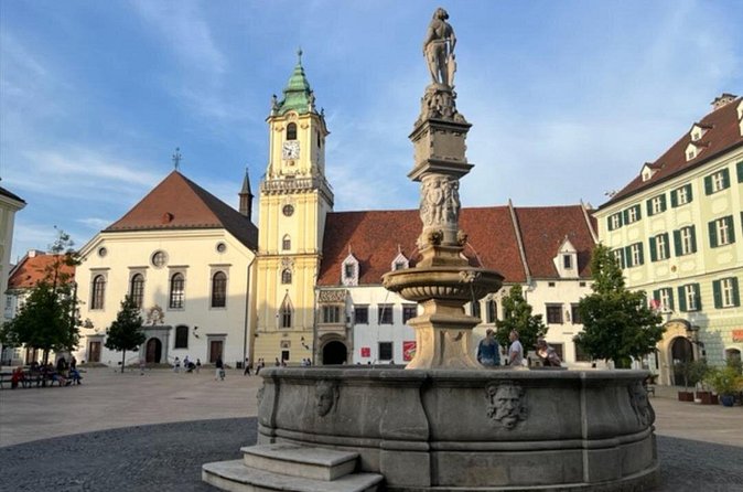 The Story of Bratislava: City and Castle Walking Tour with Locals - Primate’s Square and modern city life